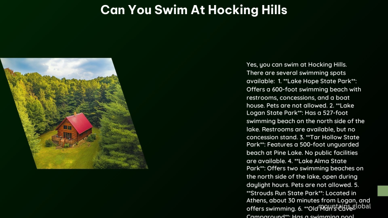 Can You Swim at Hocking Hills