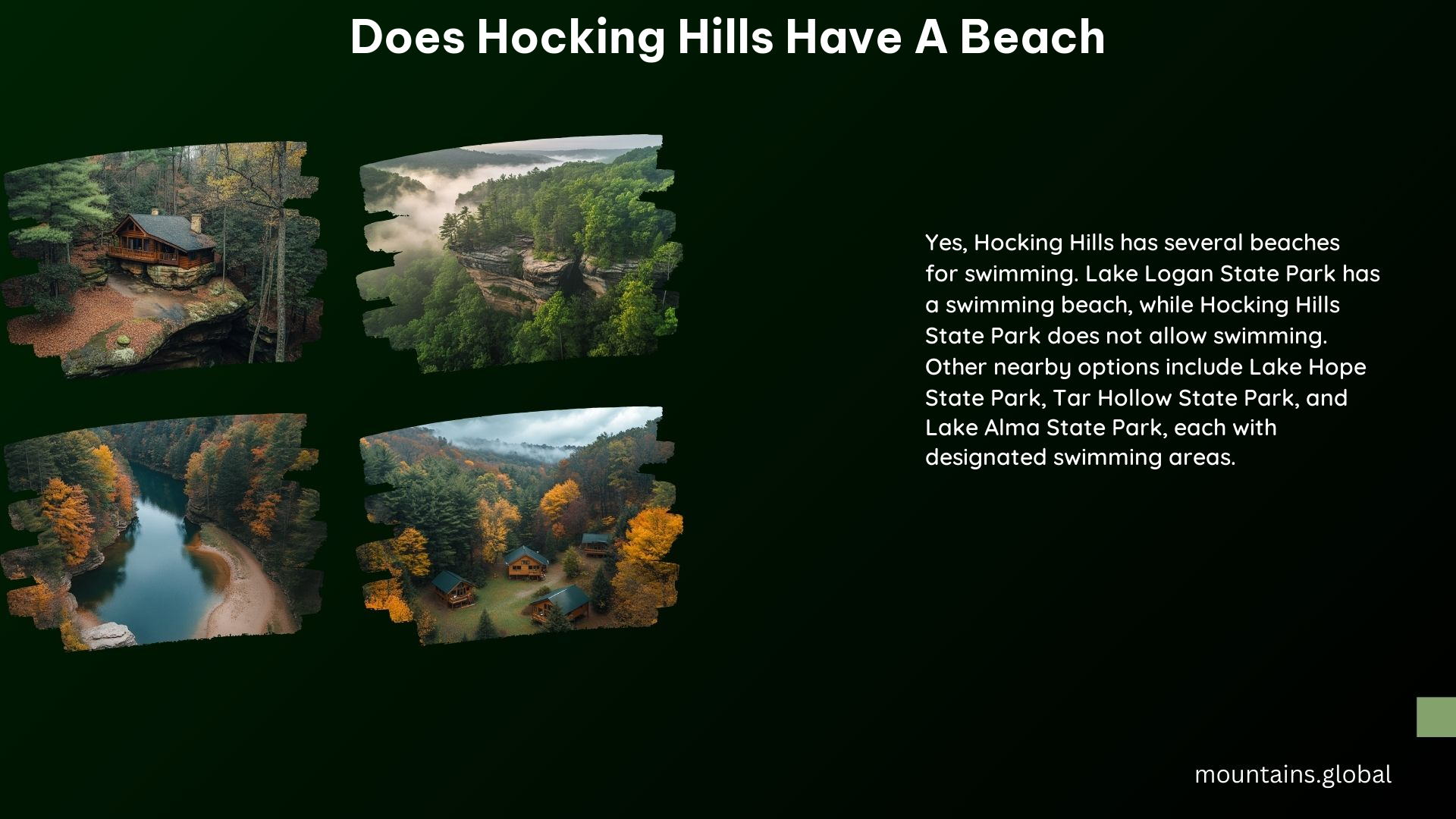 Does Hocking Hills Have a Beach