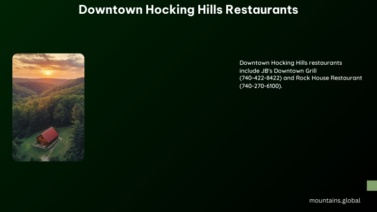 Downtown Hocking Hills Restaurants