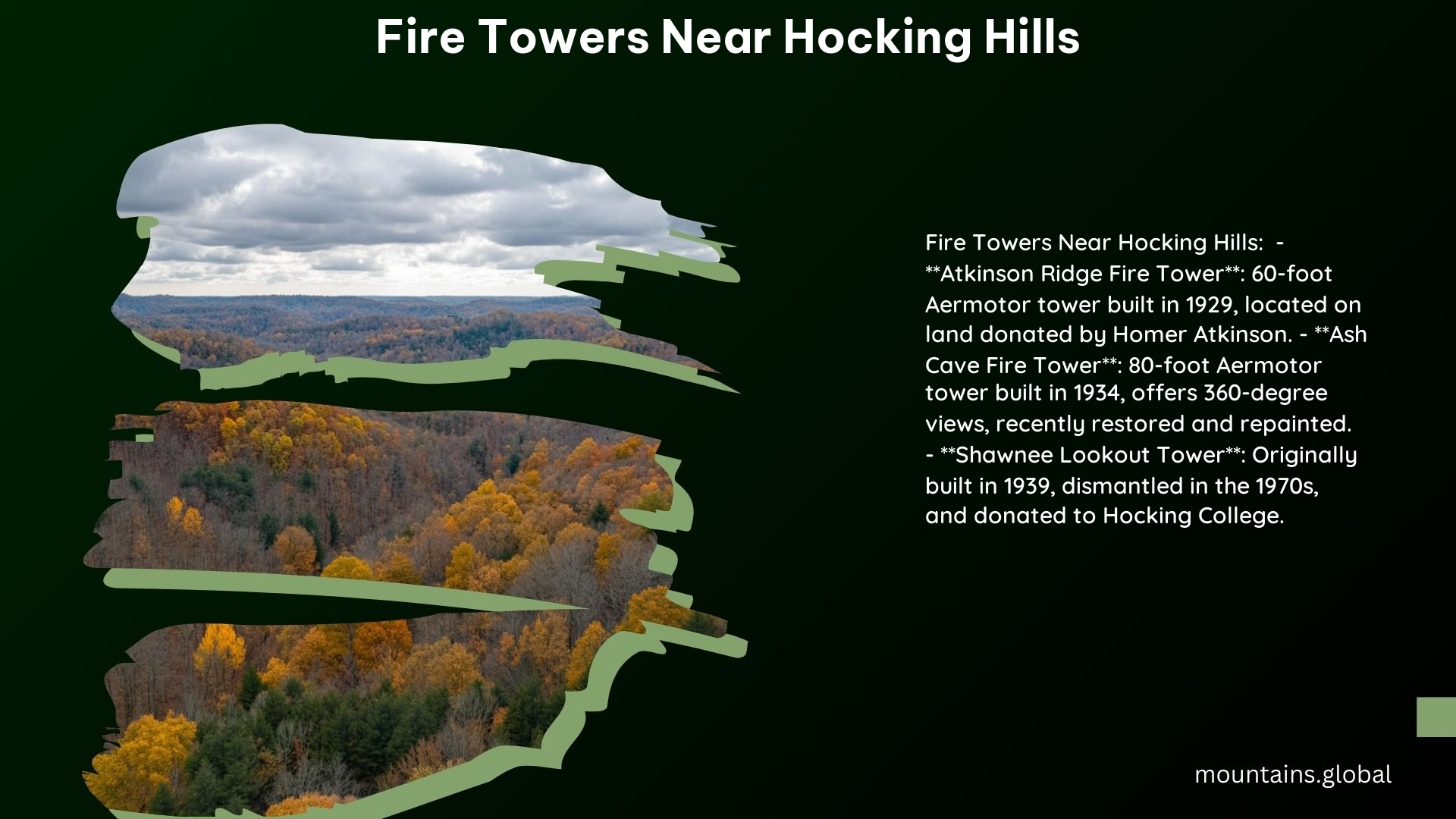 Fire Towers Near Hocking Hills