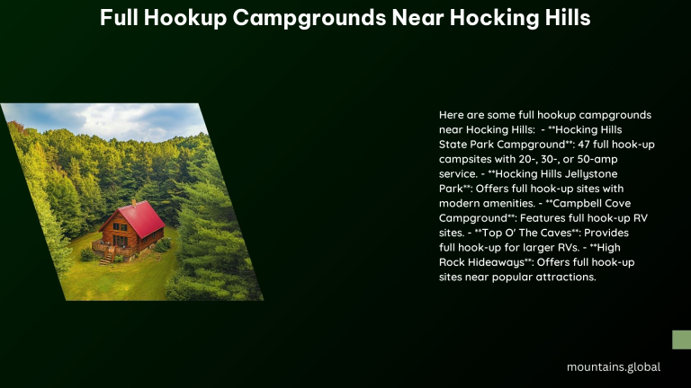 Full Hookup Campgrounds Near Hocking Hills