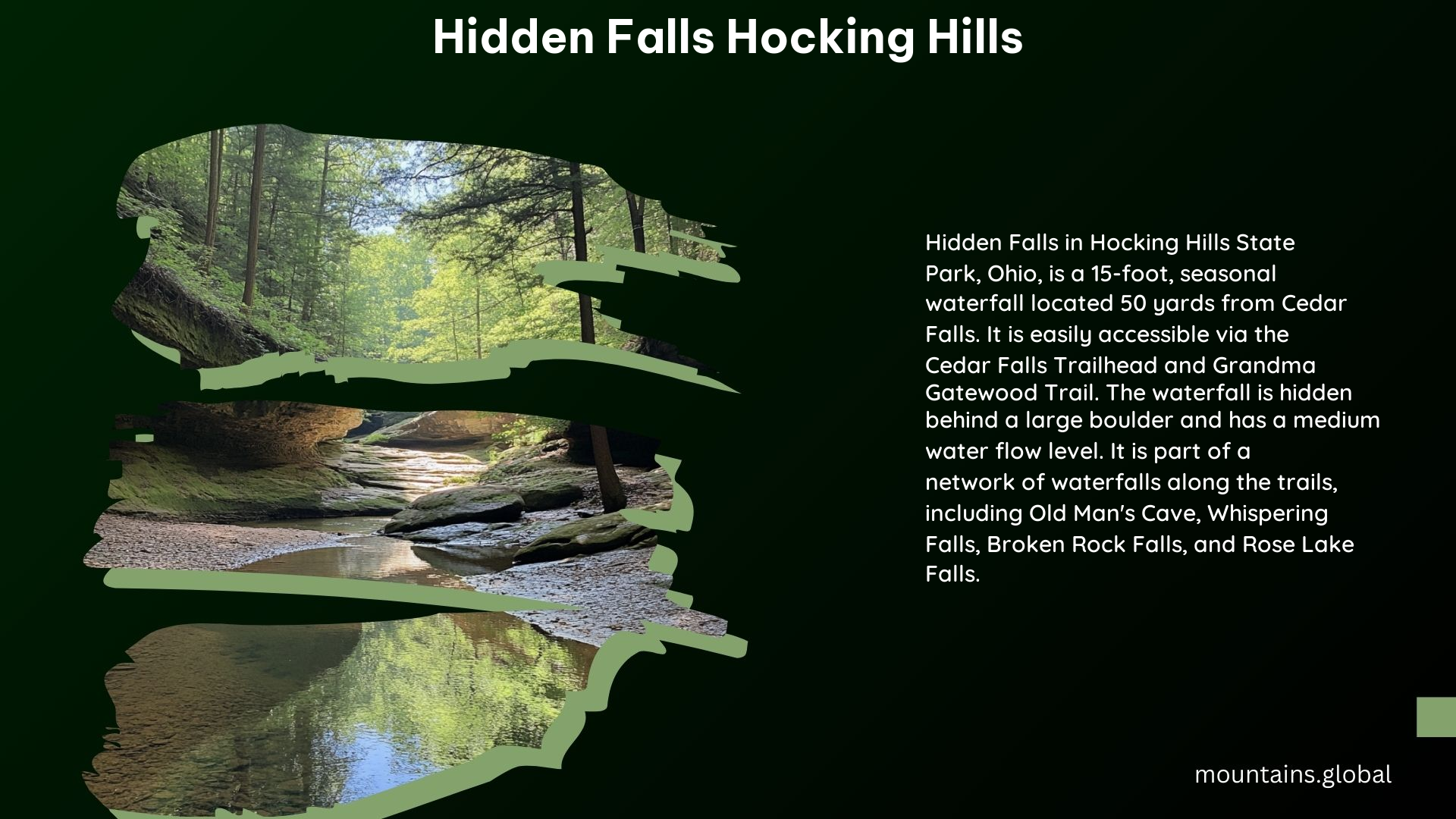 Hidden Falls Hocking Hills