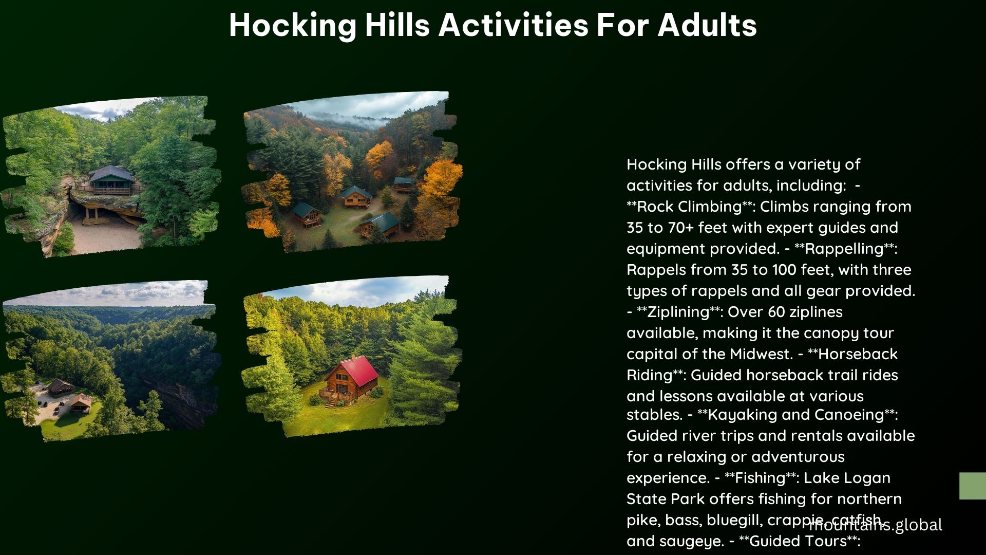 Hocking Hills Activities for Adults