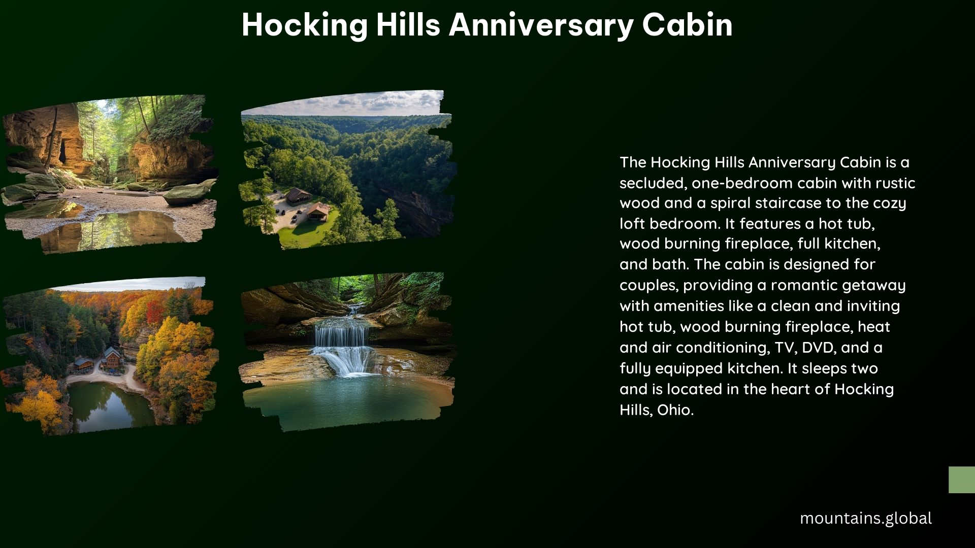 Hocking Hills Anniversary Cabin