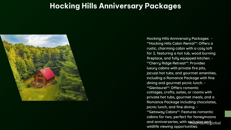 Hocking Hills Anniversary Packages