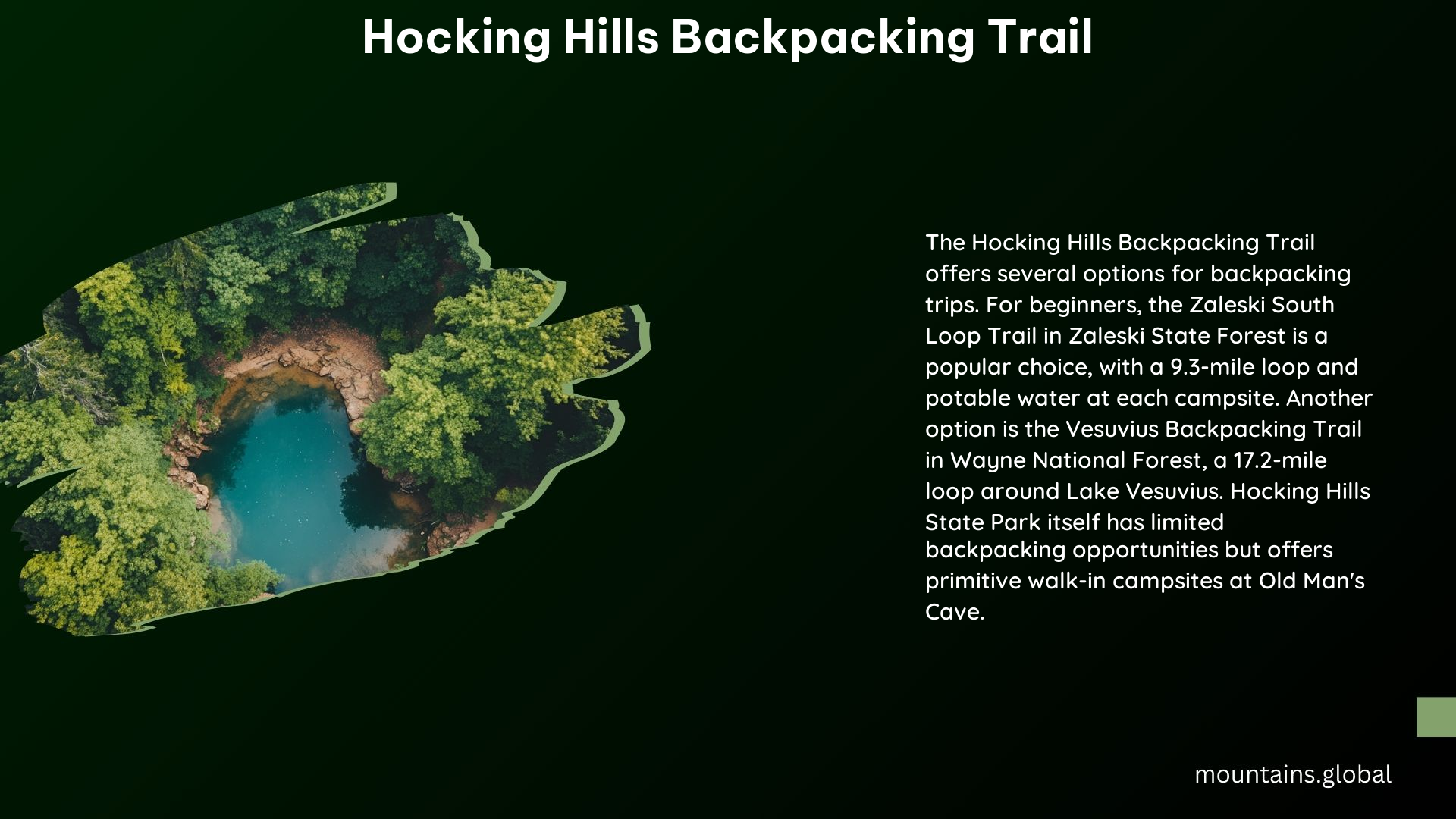 Hocking Hills Backpacking Trail