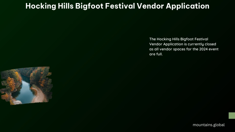 Hocking Hills Bigfoot Festival Vendor Application