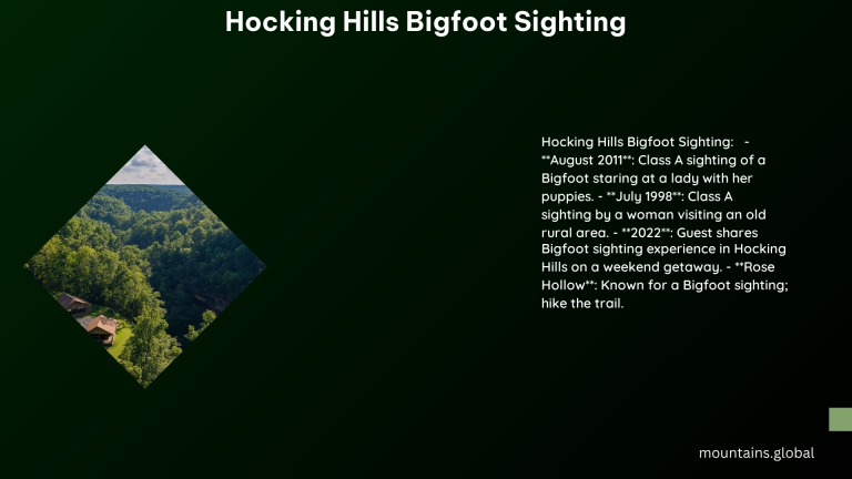 Hocking Hills Bigfoot Sighting