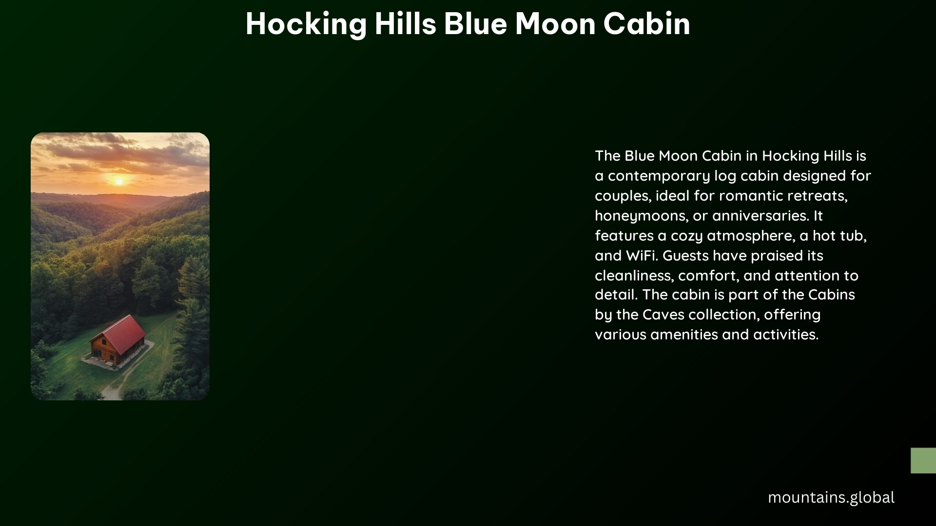 Hocking Hills Blue Moon Cabin