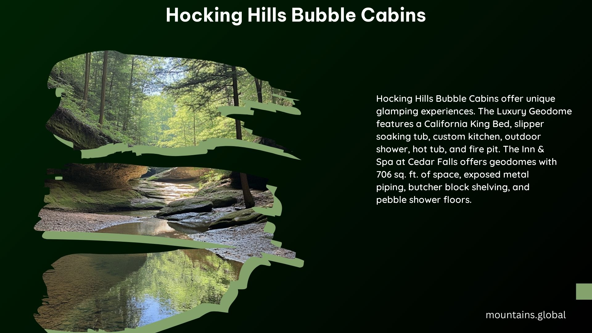 Hocking Hills Bubble Cabins