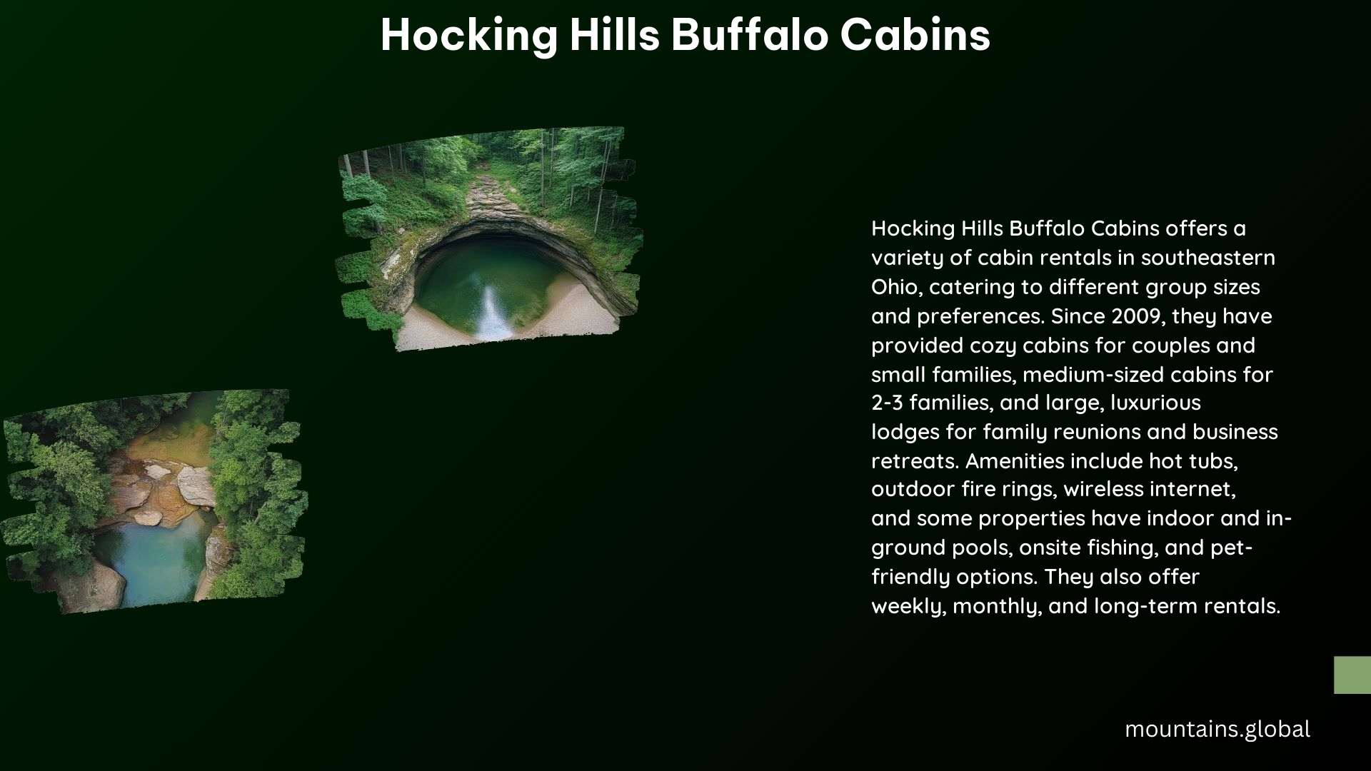 Hocking Hills Buffalo Cabins