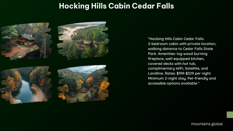 Hocking Hills Cabin Cedar Falls