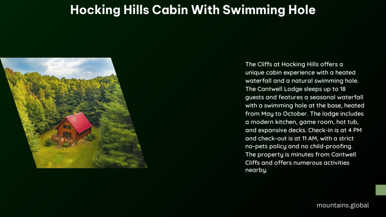 Hocking Hills Cabin With Swimming Hole