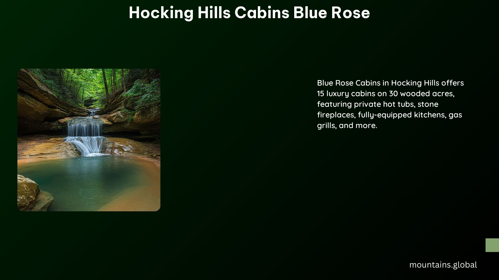 Hocking Hills Cabins Blue Rose