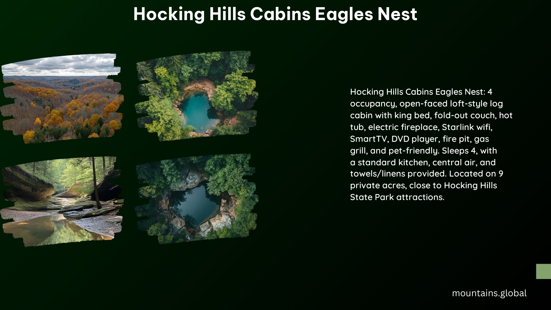 Hocking Hills Cabins Eagles Nest