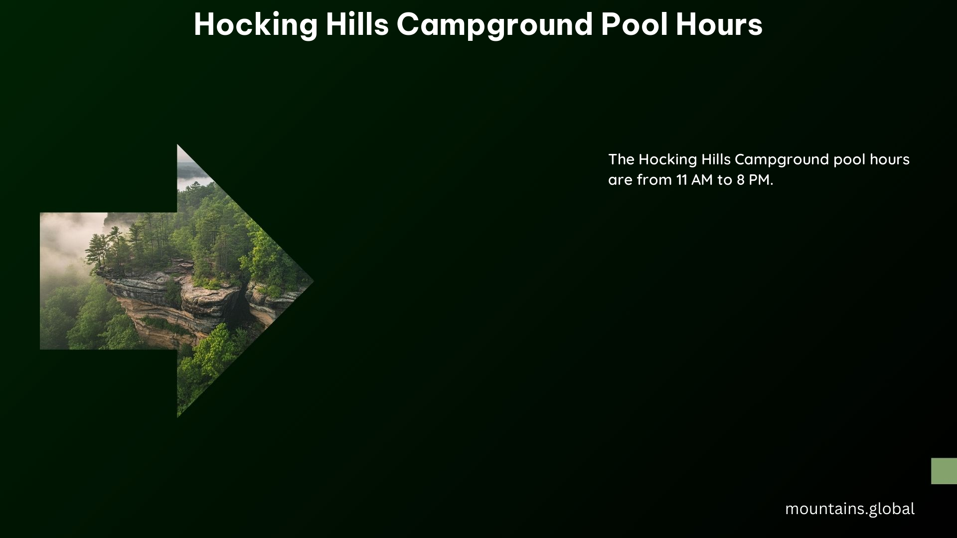 Hocking Hills Campground Pool Hours