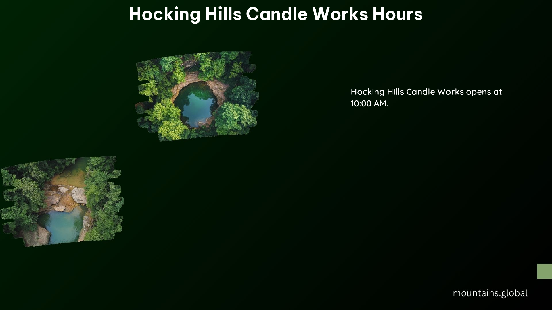 Hocking Hills Candle Works Hours