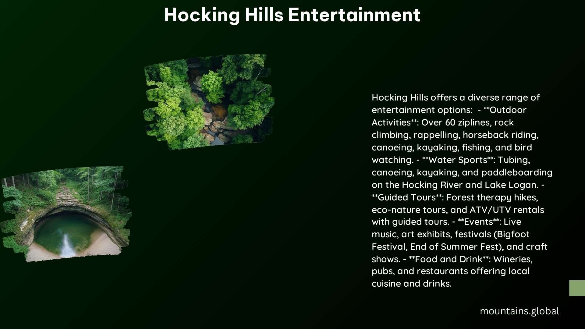 Hocking Hills Entertainment