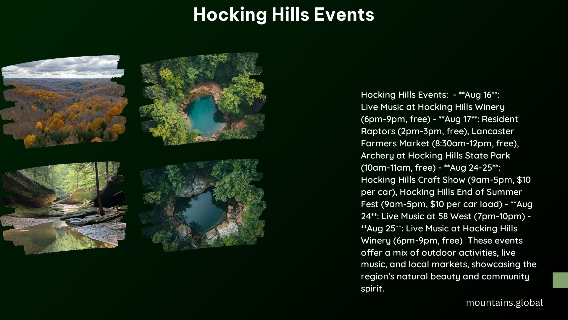 Hocking Hills Events