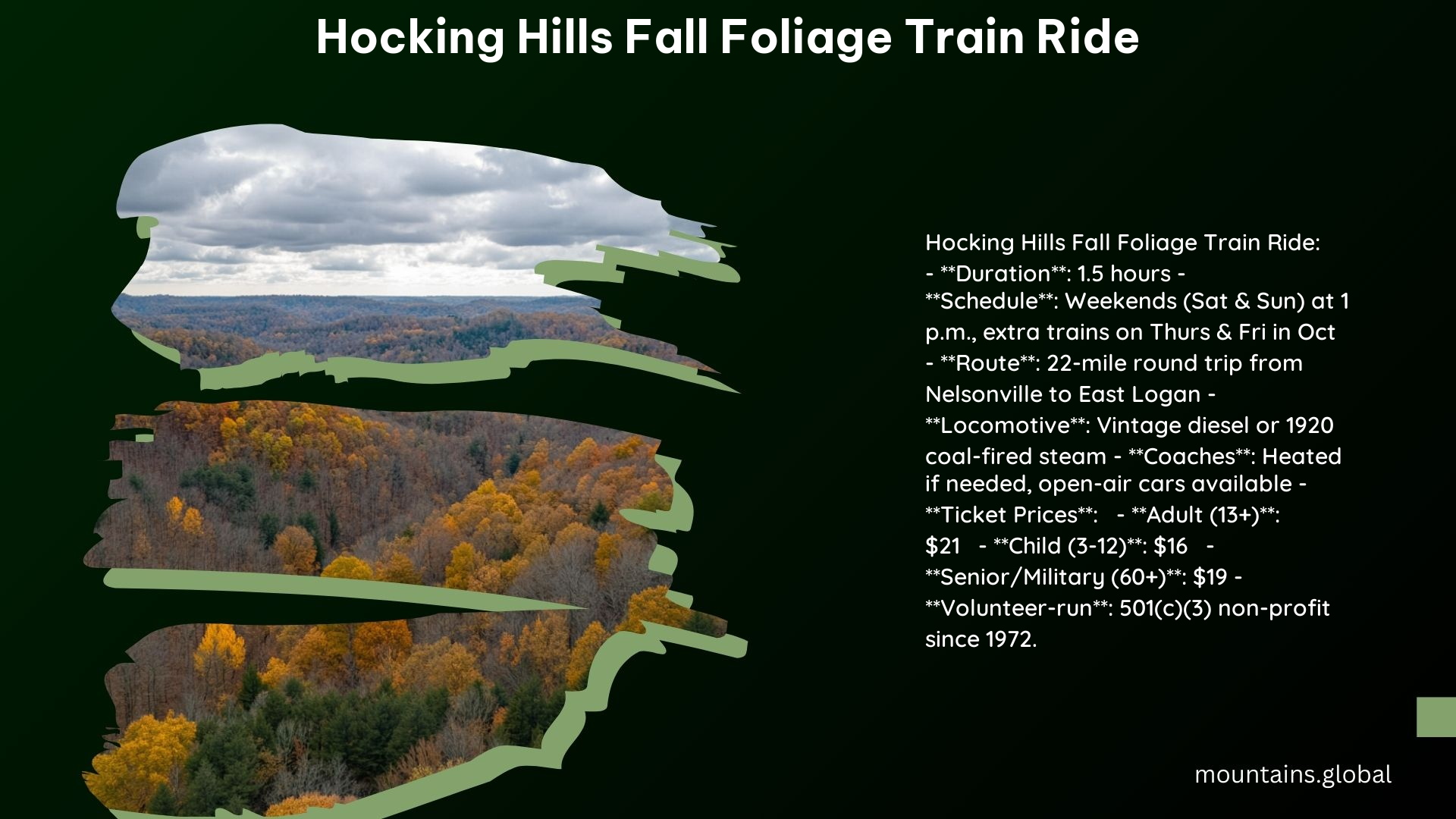 Hocking Hills Fall Foliage Train Ride