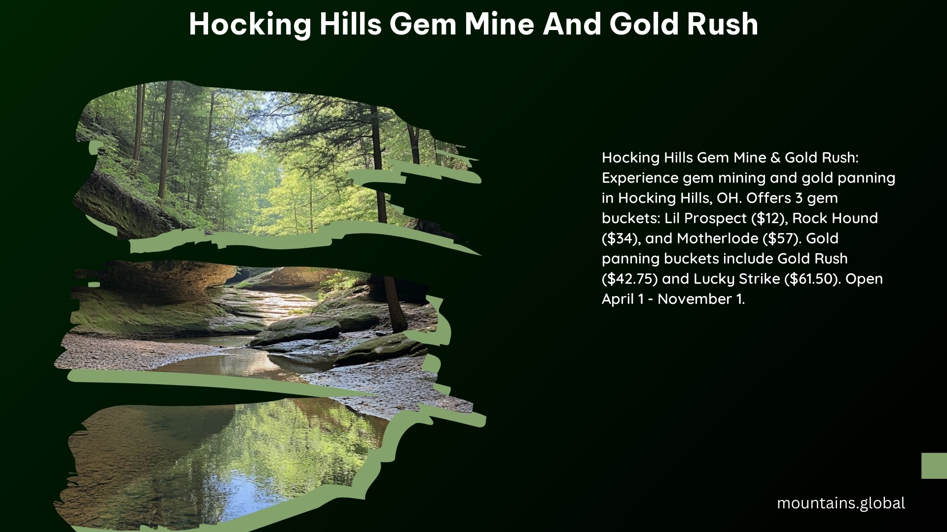 Hocking Hills Gem Mine and Gold Rush