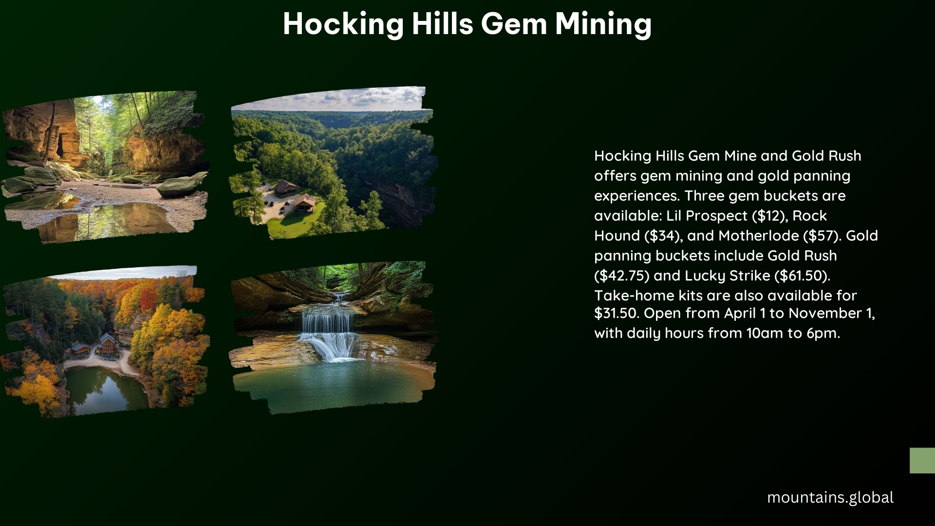 Hocking Hills Gem Mining