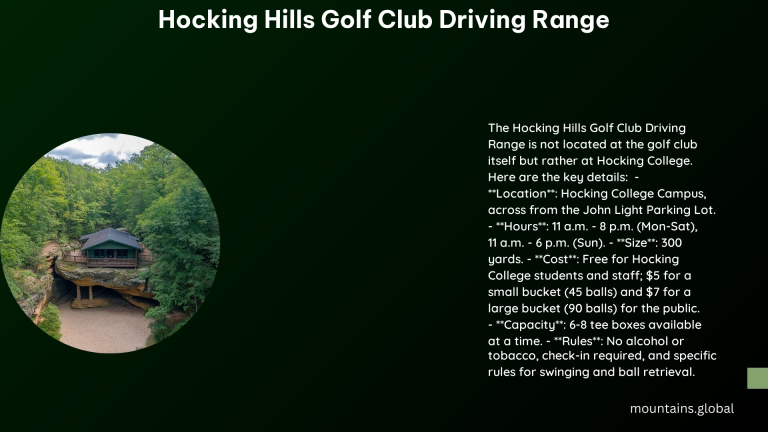 Hocking Hills Golf Club Driving Range