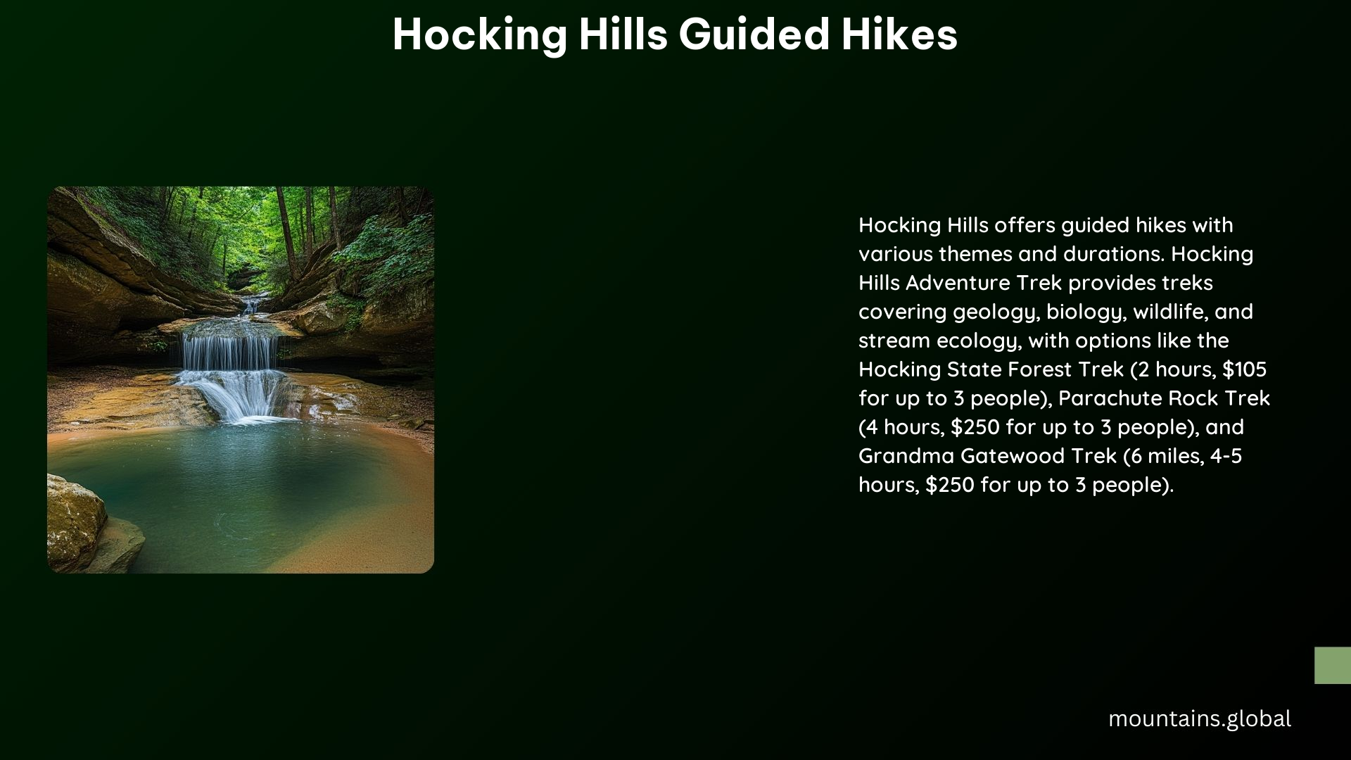 Hocking Hills Guided Hikes