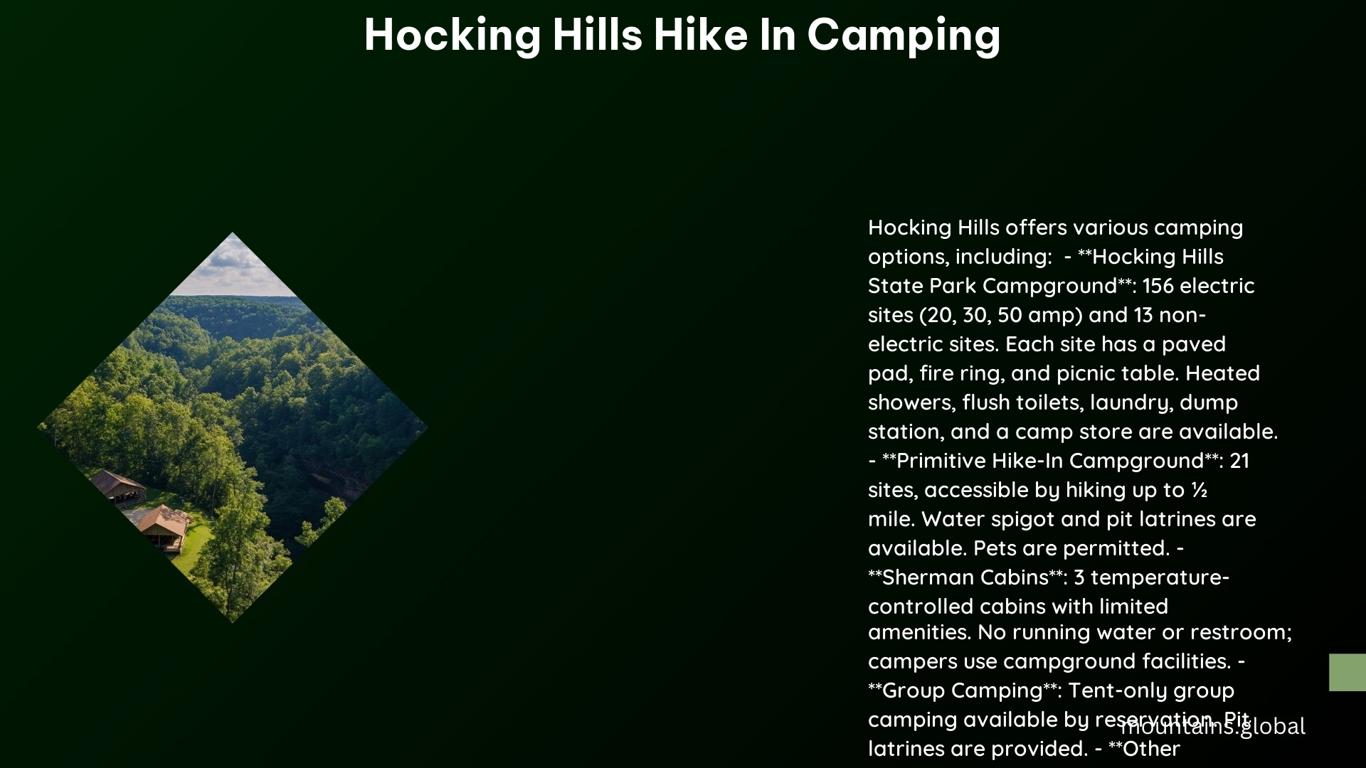 Hocking Hills Hike in Camping