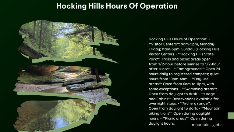 Hocking Hills Hours of Operation