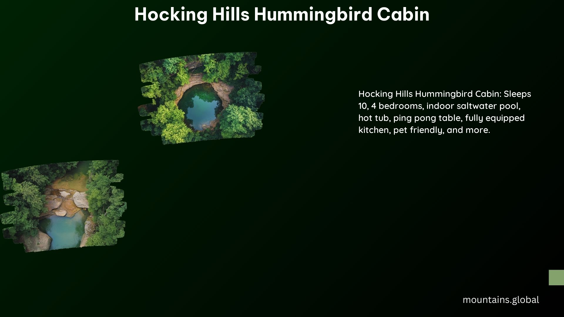 Hocking Hills Hummingbird Cabin