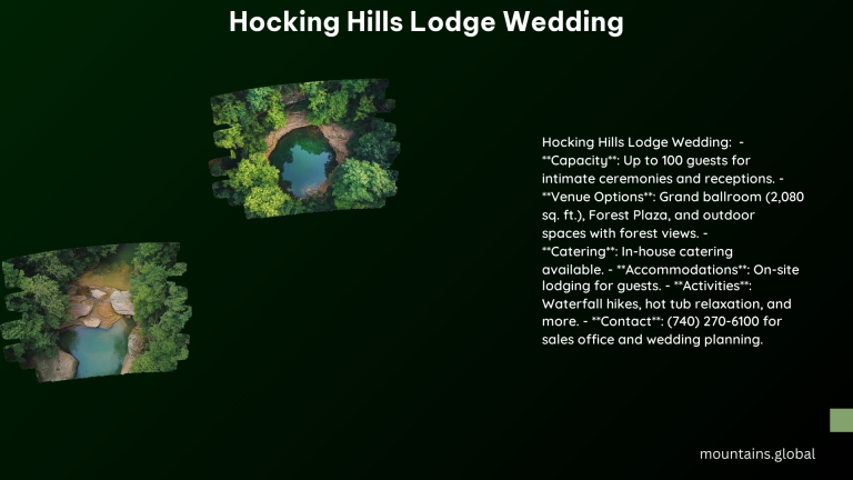 Hocking Hills Lodge Wedding