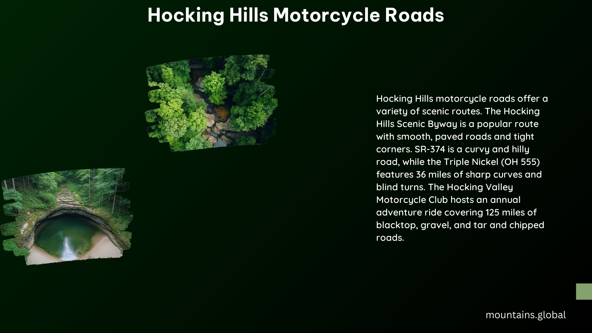 Hocking Hills Motorcycle Roads