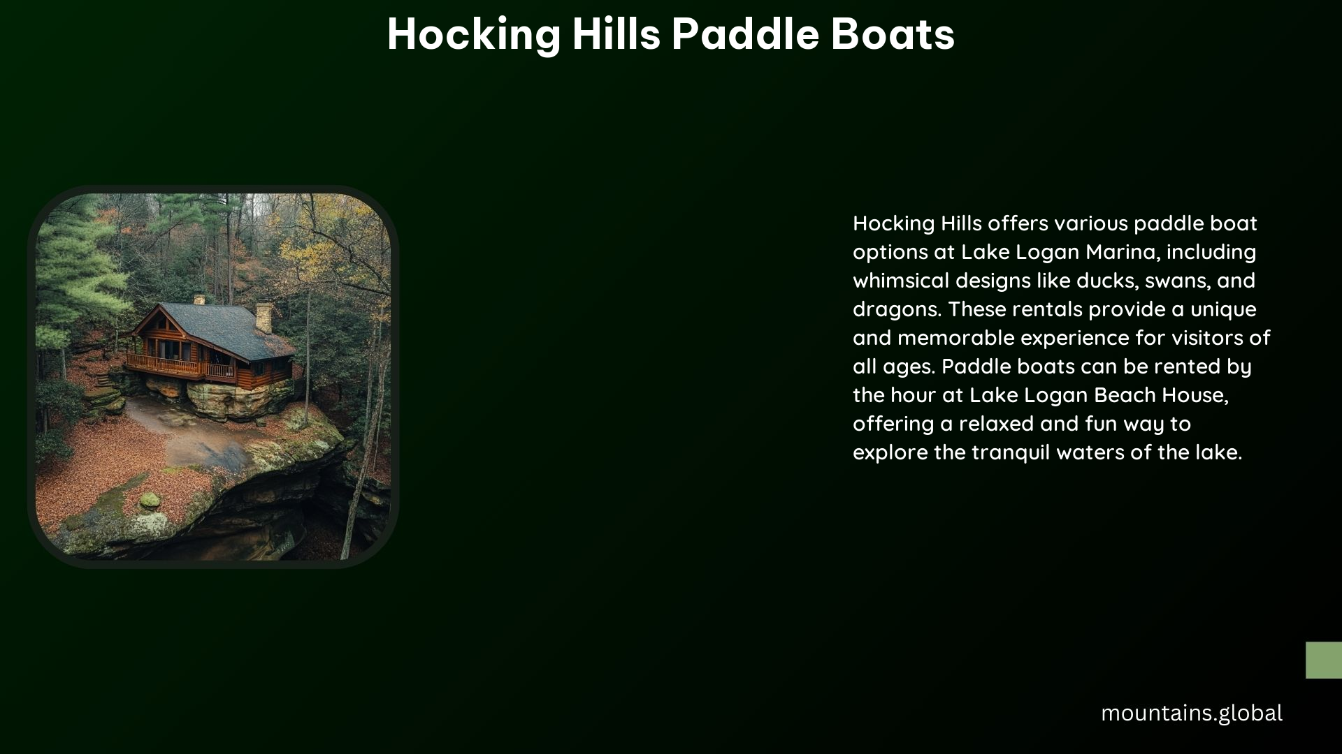 Hocking Hills Paddle Boats