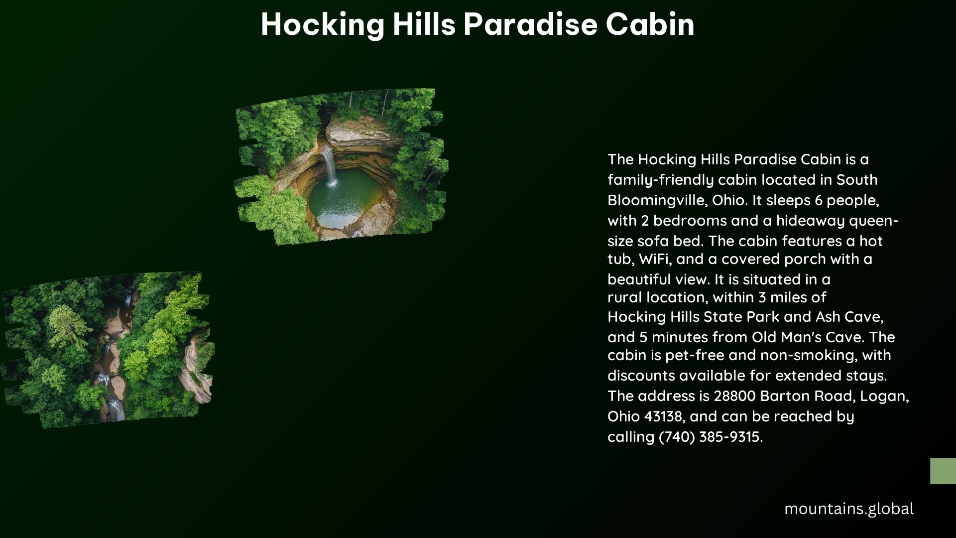 Hocking Hills Paradise Cabin