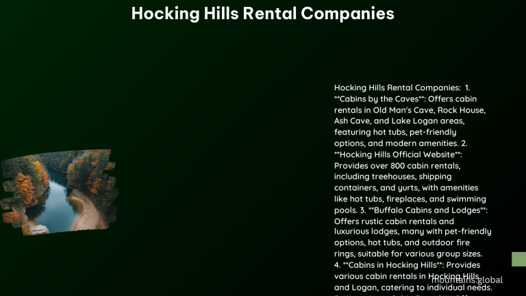 Hocking Hills Rental Companies