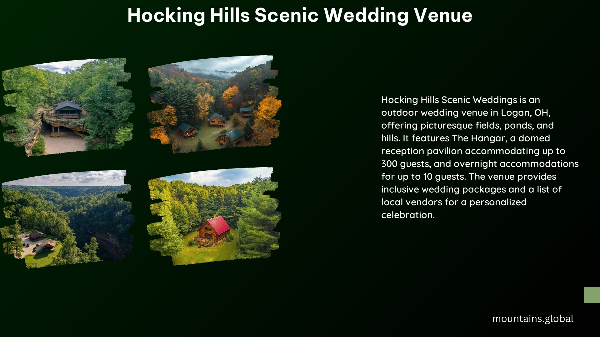 Hocking Hills Scenic Wedding Venue