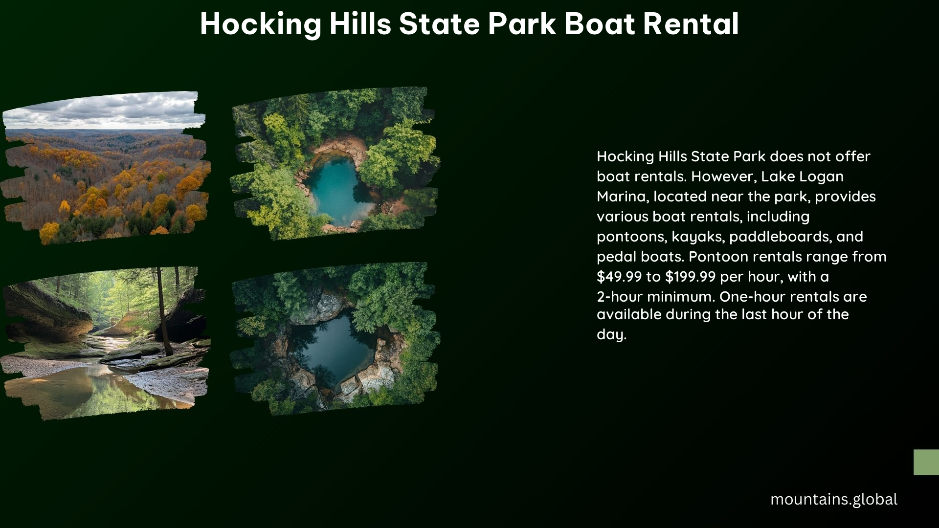 Hocking Hills State Park Boat Rental