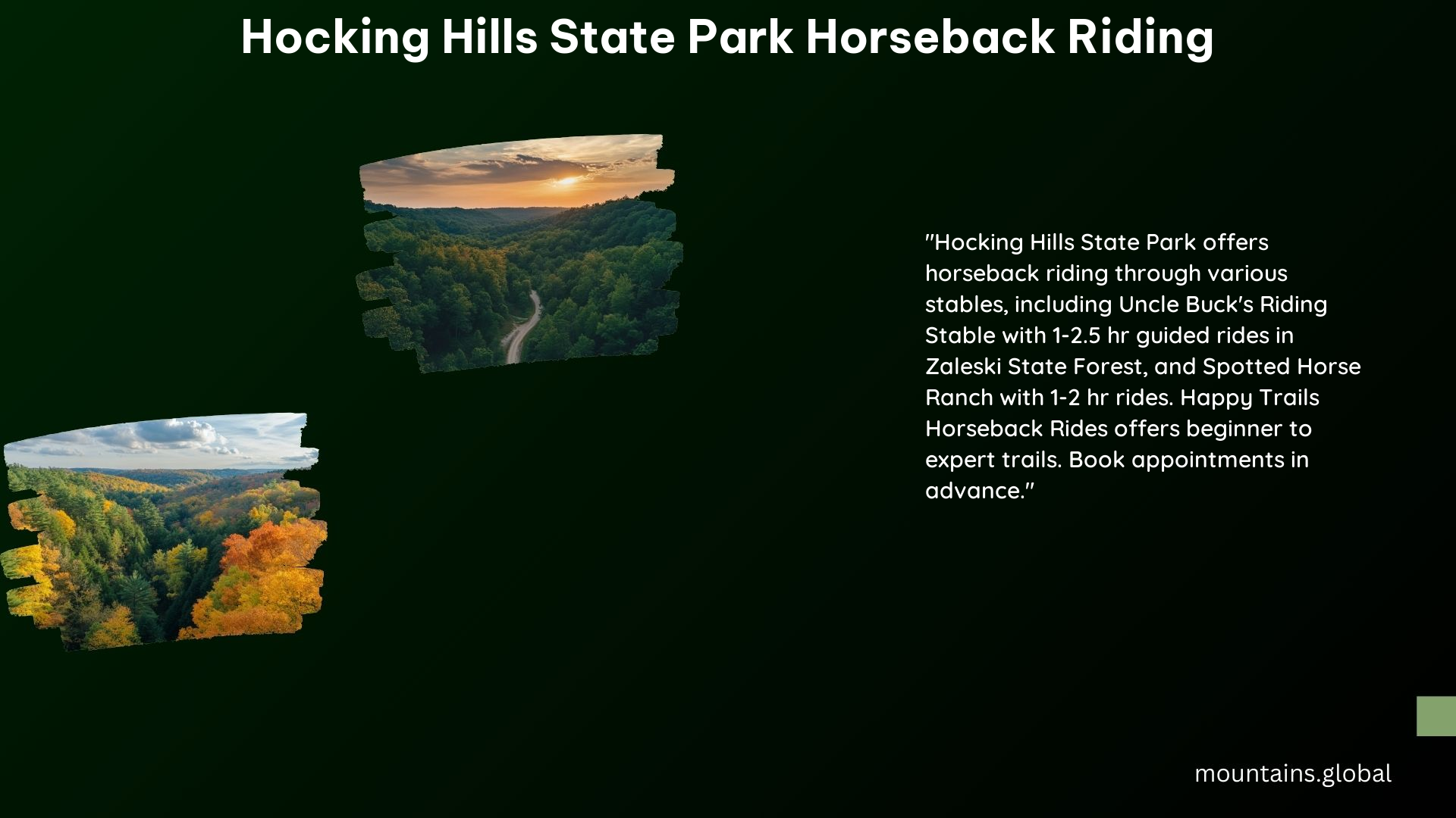 Hocking Hills State Park Horseback Riding