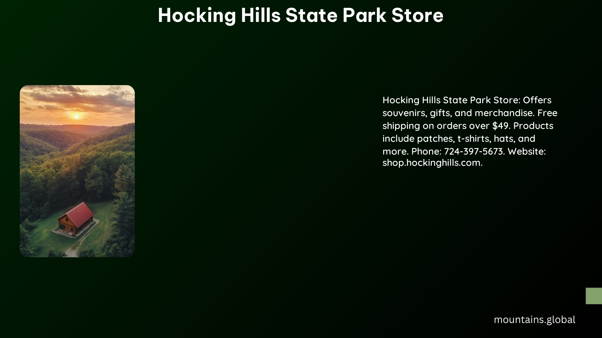 Hocking Hills State Park Store