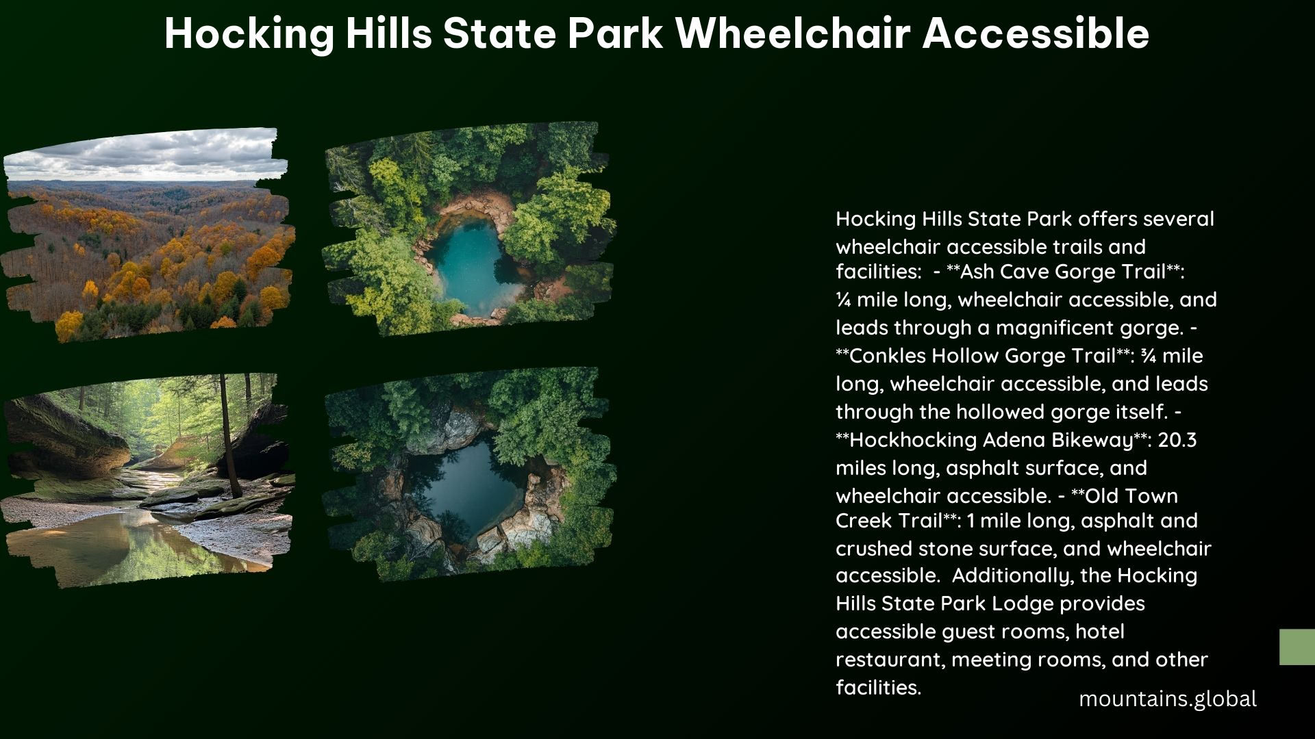 Hocking Hills State Park Wheelchair Accessible