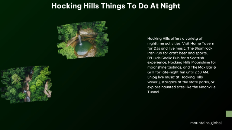 Hocking Hills Things to Do at Night