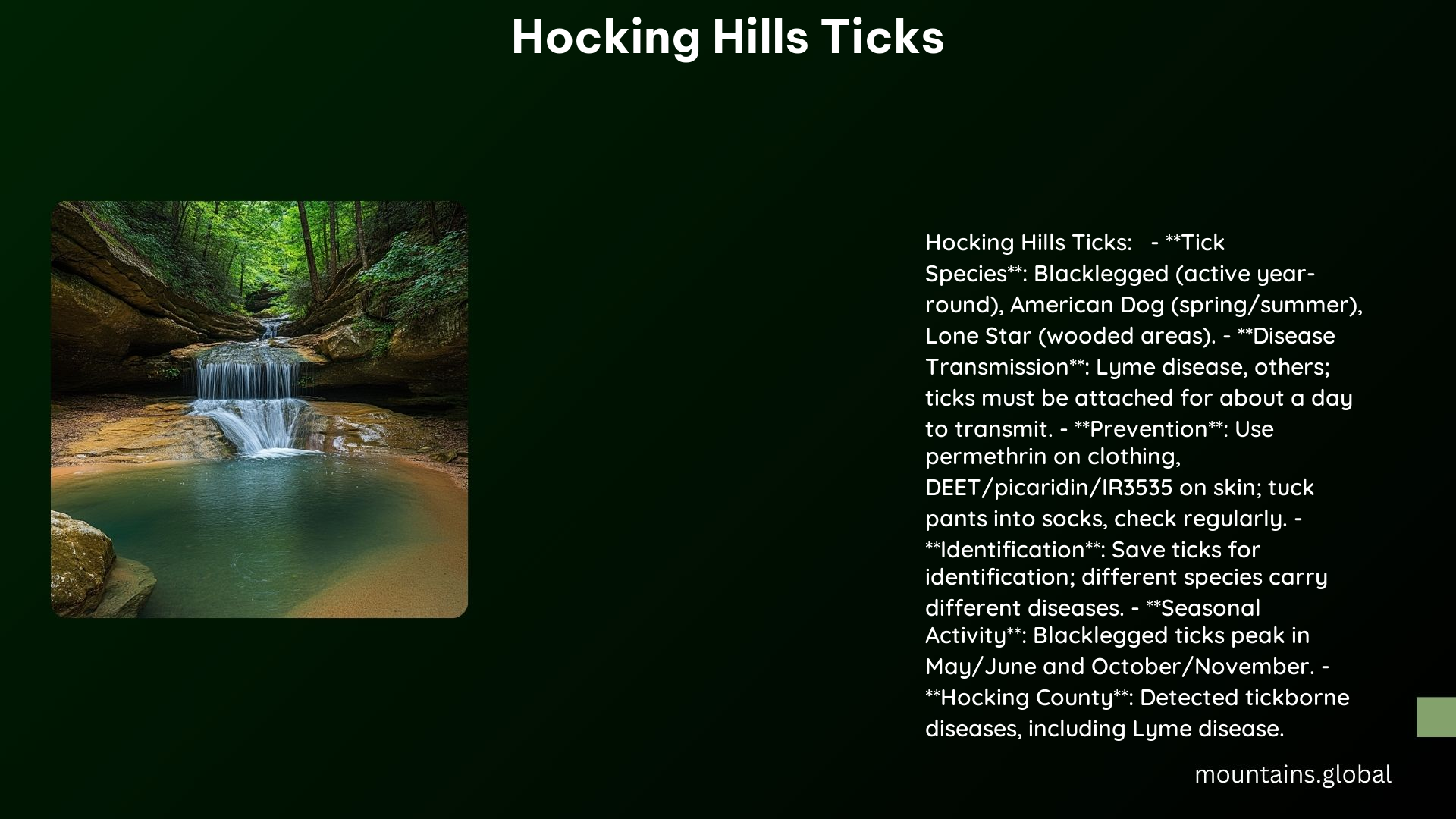 Hocking Hills Ticks