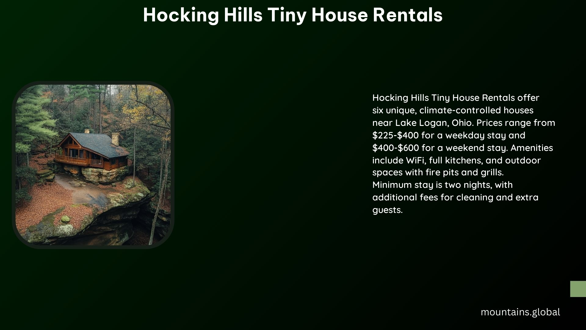 Hocking Hills Tiny House Rentals