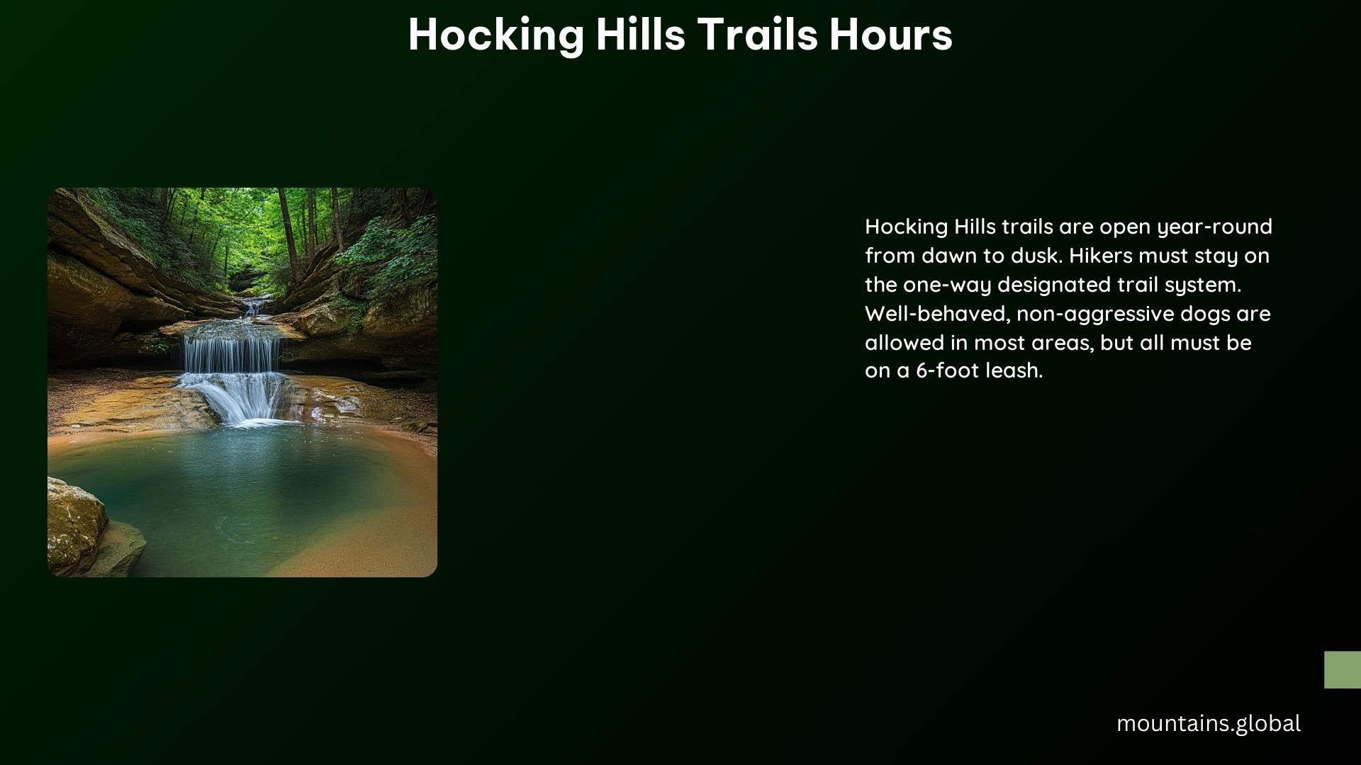 Hocking Hills Trails Hours