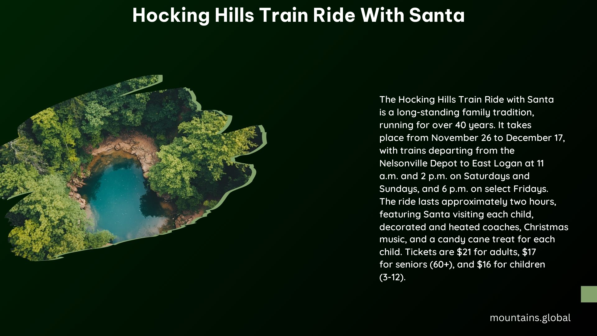 Hocking Hills Train Ride With Santa