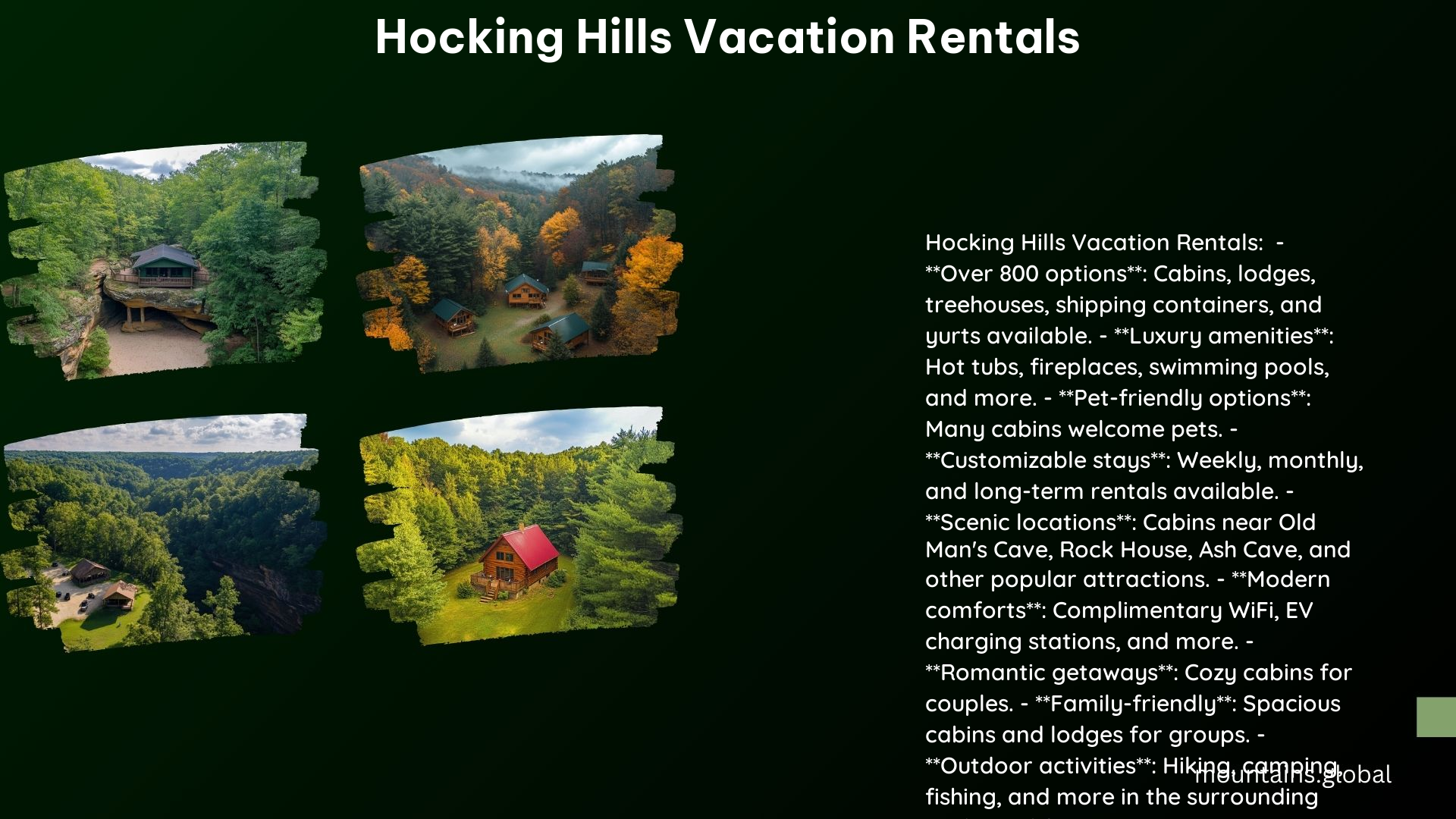 Hocking Hills Vacation Rentals