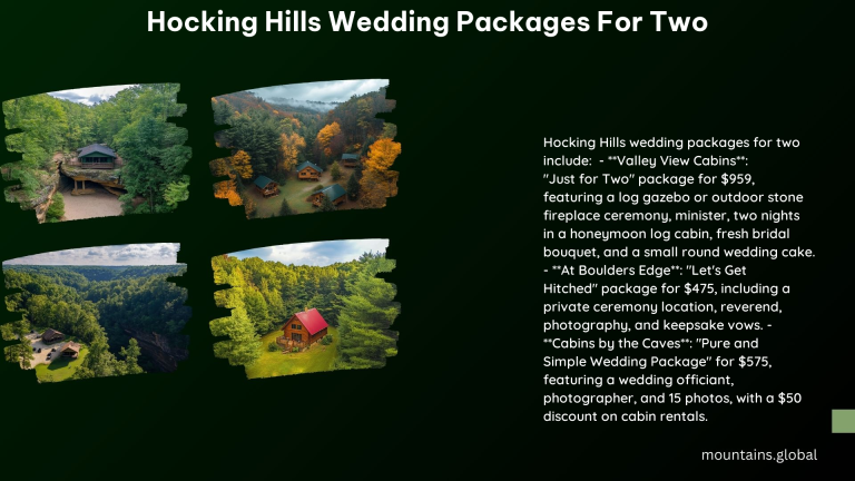 Hocking Hills Wedding Packages for Two