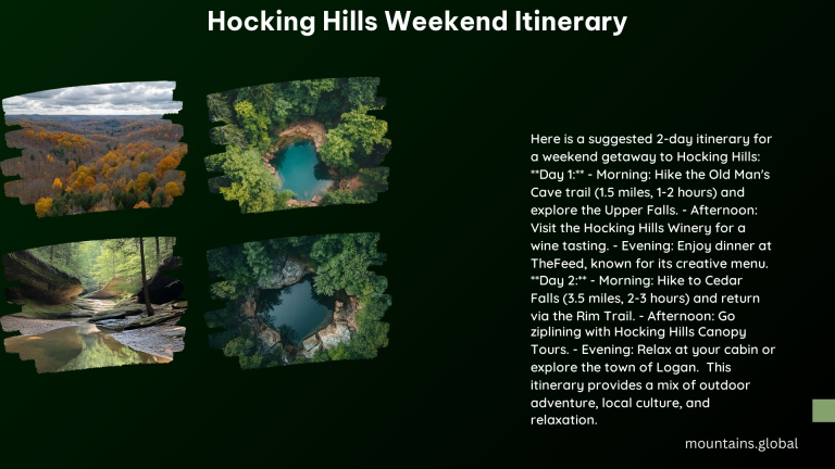 Hocking Hills Weekend Itinerary