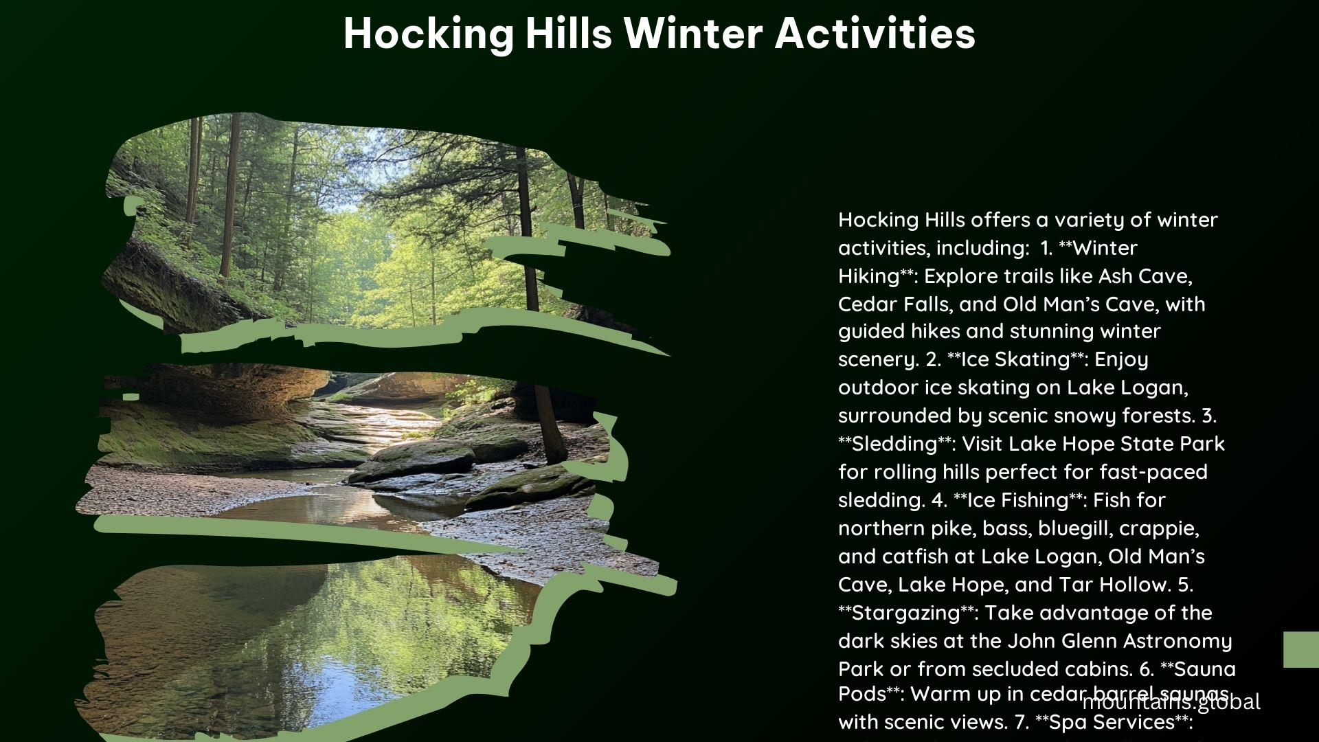 Hocking Hills Winter Activities